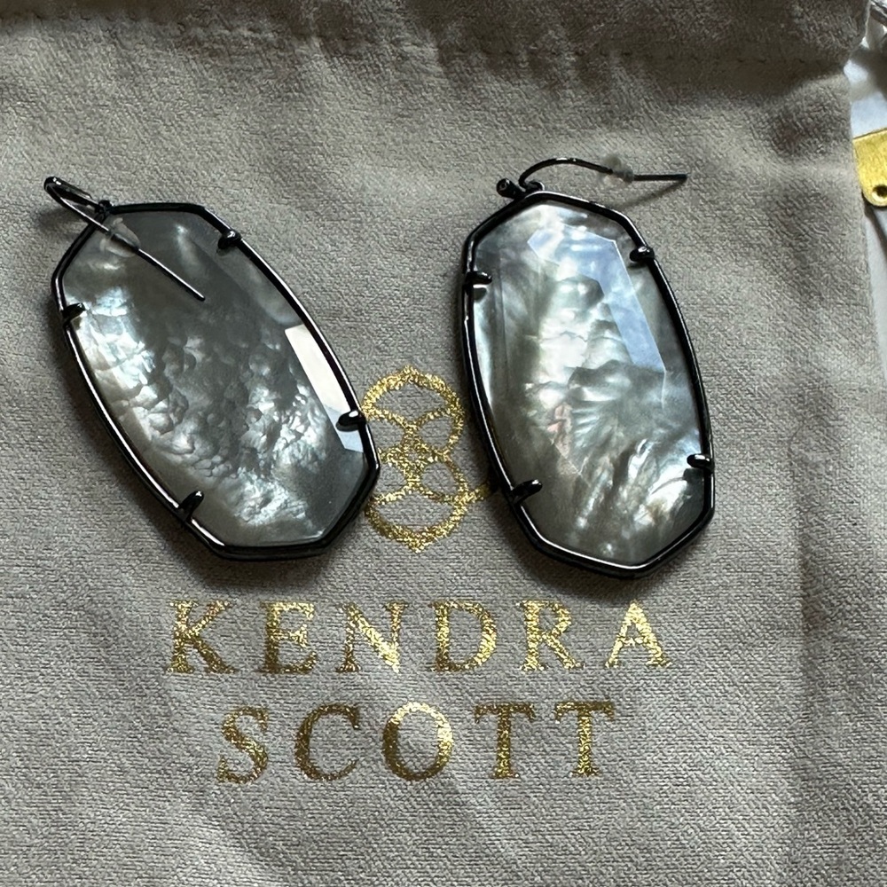 Kendra Scott Iridescent Silver Earrings